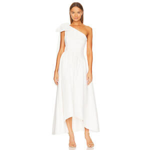 Revolve ELLIATT Liesel Dress in Ivory hi low hem size M NWT $250 msrp